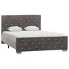 Image de vidaXL Cadre de lit sans matelas gris tissu 120x200 cm