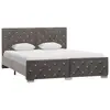 Image de vidaXL Cadre de lit sans matelas gris velours 140x200 cm
