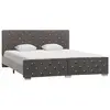 Image de vidaXL Cadre de lit sans matelas gris velours 160x200 cm