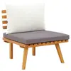 Image de vidaXL Chaise de jardin avec coussins bois d'acacia massif