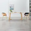 Image de vidaXL Chaises à manger lot de 2 noir bois courbé et similicuir