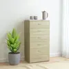Image de vidaXL Buffet avec 6 tiroirs Chêne sonoma 50x34x96cm Bois d'ingénierie