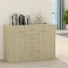 Image de vidaXL Buffet Chêne sonoma 88x30x65 cm Bois d'ingénierie