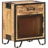 Image de vidaXL Table de chevet 43x30x51 cm Bois de manguier massif brut