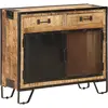 Image de vidaXL Buffet 80x31x71 cm Bois de manguier massif brut