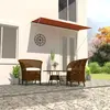 Image de vidaXL Auvent rétractable 300x150 cm Orange et marron