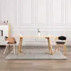 Image de vidaXL Chaises à manger lot de 2 bois courbé et similicuir