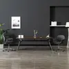 Image de vidaXL Chaise pivotante à manger Gris Tissu