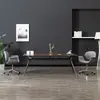 Image de vidaXL Chaise pivotante à manger Gris Tissu