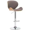 Image de vidaXL Tabouret de bar Taupe Tissu