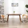 Image de vidaXL Chaise pivotante à manger Crème Bois courbé et Similicuir