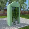 Image de vidaXL Serre avec cadre en acier 0,5 m² 1x0,5x1,9 m