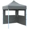 Image de vidaXL Tente de réception pliable avec 2 parois 2x2 m Acier Anthracite