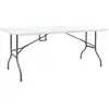 Image de vidaXL Table pliable de jardin Blanc 180x72x72 cm PEHD