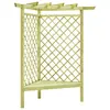 Image de vidaXL Pergola d'angle avec siège 130x130x197 cm Pin imprégné
