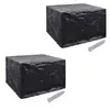 Image de vidaXL Housses de salon de jardin 2 pcs Rotin 8 oeillets 113x113 cm