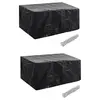 Image de vidaXL Housses de salon de jardin 2 pcs Rotin 8 oeillets 180 x 140 cm