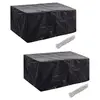 Image de vidaXL Housses de salon de jardin 2 pcs Rotin 10 oeillets 240 x 140 cm
