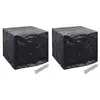 Image de vidaXL Housse de réservoir d'eau de jardin 2pcs 8 oeillet 116x100x120cm