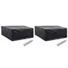 Image de vidaXL Housses de salon de jardin 2 pcs 10 oeillets 260x260x90 cm