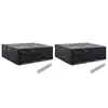 Image de vidaXL Housses de salon de jardin 2 pcs 8 oeillets 250x210x90 cm