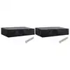 Image de vidaXL Housses de chaise de jardin 8 oeillets 2 pcs 218 x 77 x 55 cm