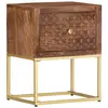Image de vidaXL Table de chevet 40 x 30 x 50 cm Bois de manguier massif