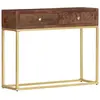 Image de vidaXL Table console 90 x 30 x 75 cm Bois de manguier massif
