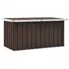Image de vidaXL Coffre de rangement de jardin Marron 129x67x65 cm