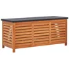 Image de Boîte de rangement de jardin en bois d'eucalyptus massif 117 x 50 x 55 cm