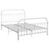 Image de vidaXL Cadre de lit sans matelas blanc métal 140x200 cm