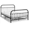 Image de vidaXL Cadre de lit sans matelas noir métal 120x200 cm