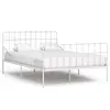 Image de vidaXL Cadre de lit sans matelas avec sommier à lattes métal 120x200cm