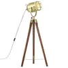 Image de vidaXL Lampadaire à trépied bois de manguier massif 97 cm