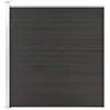 Image de vidaXL Clôture de jardin WPC 175x186 cm Gris