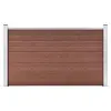 Image de vidaXL Clôture de jardin WPC 180x105 cm Marron