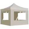 Image de vidaXL Tente de réception pliable avec parois Aluminium 2x2 m Crème