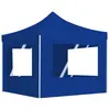 Image de vidaXL Tente de réception pliable avec parois Aluminium 2x2 m Bleu