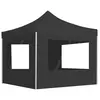 Image de vidaXL Tente de réception pliable et parois Aluminium 2x2 m Anthracite