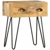 Image de vidaXL Table de chevet 40 x 30 x 50 cm Bois de manguier massif