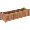 Image de vidaXL Lit surélevé 100x30x25 cm Bois de teck solide