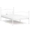 Image de vidaXL Cadre de lit sans matelas avec sommier à lattes métal 90x200 cm