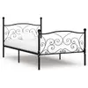 Image de vidaXL Cadre de lit sans matelas avec sommier à lattes métal 90x200 cm