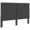 Image de vidaXL Tête de lit Gris foncé Tissu 180x200 cm