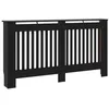 Image de vidaXL Cache-radiateur noir 152x19x81,5 cm MDF