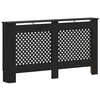 Image de vidaXL Cache-radiateur noir 152x19x81,5 cm MDF
