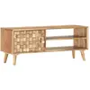 Image de vidaXL Meuble TV 100x30x40 cm Bois d'acacia massif