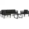 Image de vidaXL Salon de jardin 6 pcs avec coussins Aluminium Anthracite