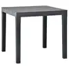 Image de vidaXL Table de jardin Anthracite 78x78x72 cm Plastique