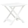 Image de vidaXL Table pliable de jardin Blanc 79x72x70 cm Plastique